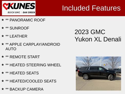 Used 2023 GMC Yukon XL Denali w/ Denali Reserve Package image 2