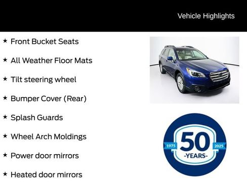 Used 2016 Subaru Outback 2.5i Premium w/ Protection Package #2 AWD/4WD image 16
