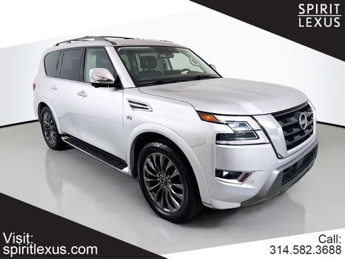 Used 2021 Nissan Armada Platinum w/ Captain's Chairs Package AWD/4WD image 1