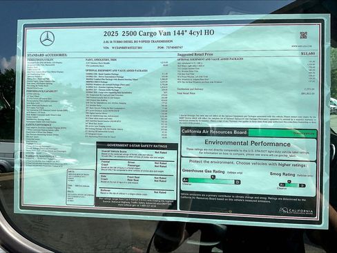 New 2025 Mercedes-Benz Sprinter 144 Cargo image 12