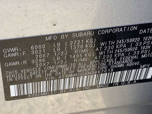 Used 2022 Subaru Ascent Onyx Edition image 38