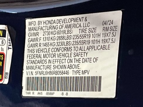 Used 2024 Honda Odyssey Touring image 35
