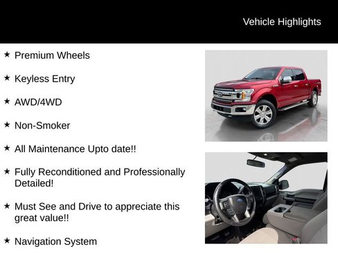 Used 2018 Ford F150 XLT w/ Equipment Group 302A Luxury image 26