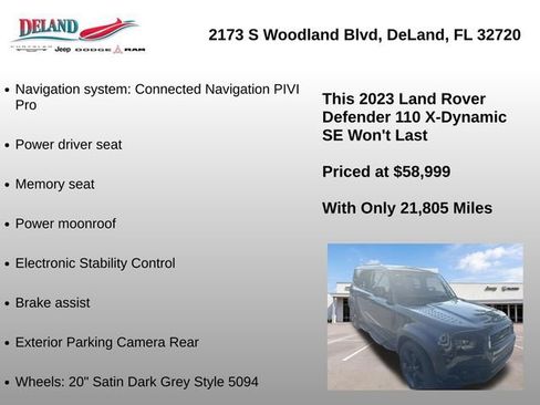 Used 2023 Land Rover Defender 110 X-Dynamic SE AWD/4WD image 2