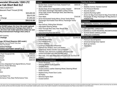 Used 2018 Chevrolet Silverado 1500 LTZ Z71 image 6