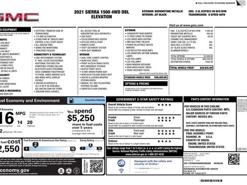 Used 2021 GMC Sierra 1500 Elevation AWD/4WD image 2