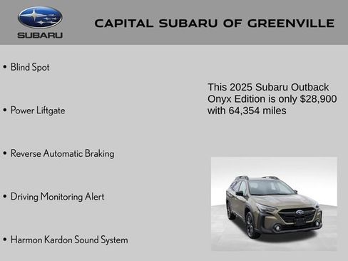 Certified 2025 Subaru Outback Onyx Edition AWD/4WD image 9