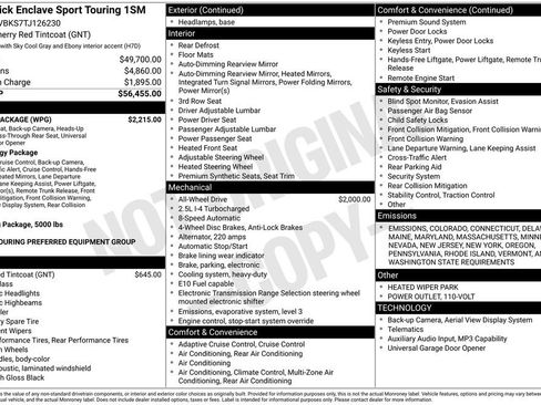 New 2026 Buick Enclave Sport Touring w/ Power Package image 9