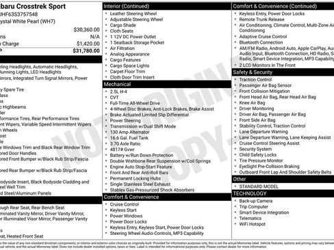 Certified 2025 Subaru Crosstrek 2.5i Sport AWD/4WD image 11