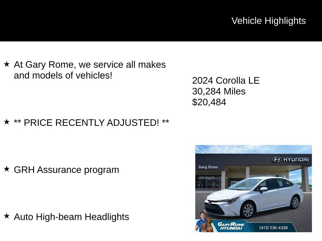 Used 2024 Toyota Corolla LE FWD image 8