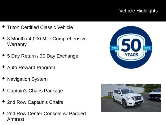 Used 2019 Nissan Armada Platinum w/ Captain's Chairs Package AWD/4WD image 6