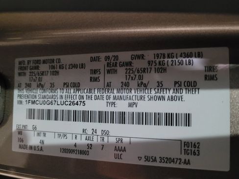 Used 2020 Ford Escape SE FWD image 33