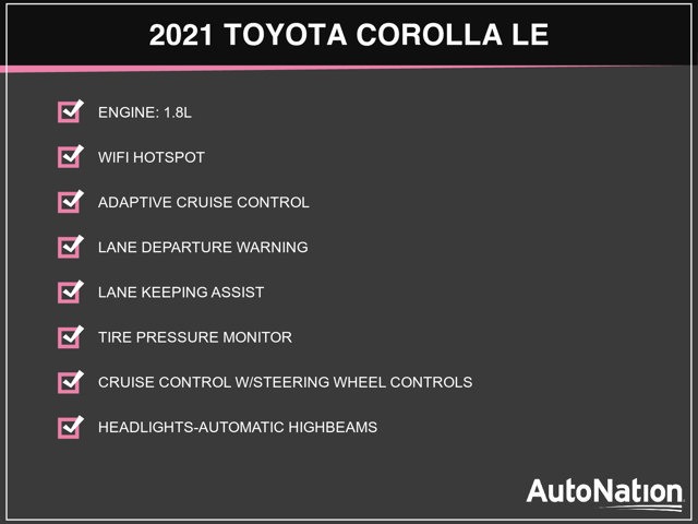 Used 2021 Toyota Corolla LE FWD image 3