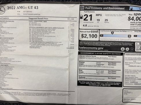 Used 2022 Mercedes-Benz AMG GT 43 image 40