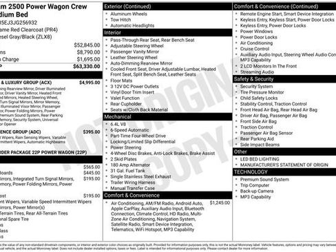 Used 2018 RAM 2500 Power Wagon w/ Leather & Luxury Group image 35