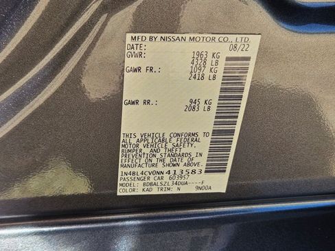 Used 2022 Nissan Altima 2.5 SR FWD image 20