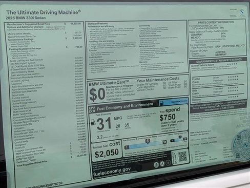 New 2025 BMW 330i Sedan w/ Convenience Package image 18