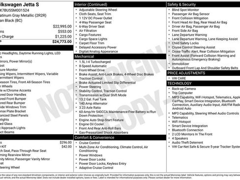 Used 2025 Volkswagen Jetta S FWD image 2