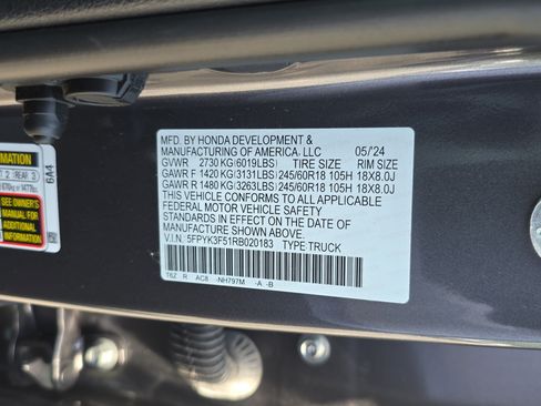 Certified 2024 Honda Ridgeline RTL image 36