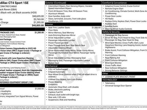 Used 2024 Cadillac CT4 Sport w/ Climate Package image 1