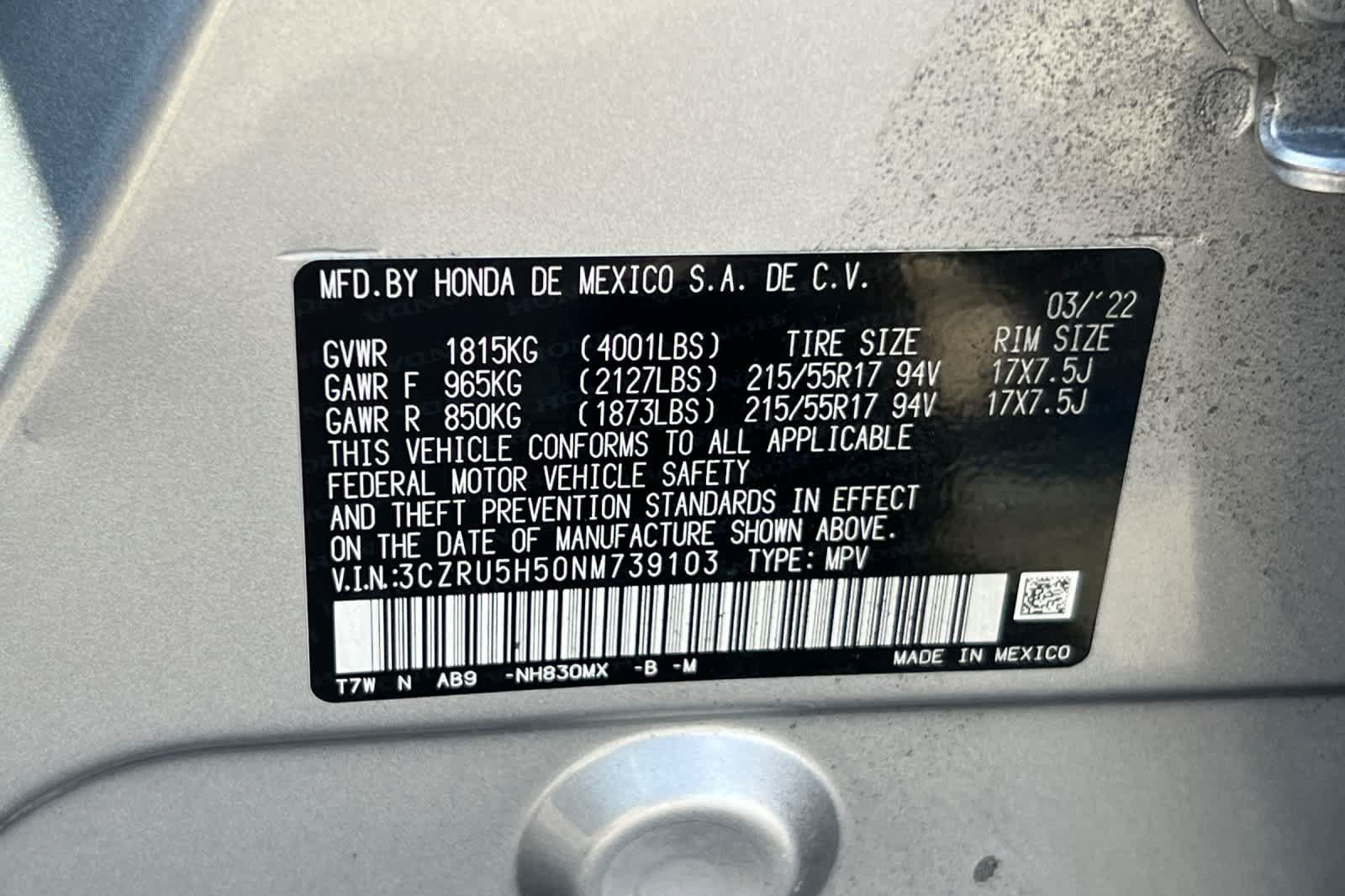 Used 2022 Honda HR-V EX image 32