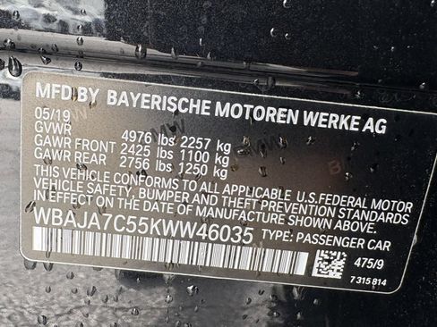 Used 2019 BMW 530i xDrive w/ M Sport Package AWD/4WD image 16