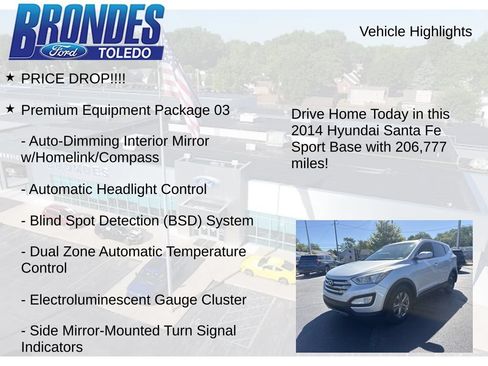 Used 2014 Hyundai Santa Fe Sport w/ Premium Equipment Package 03 FWD image 5