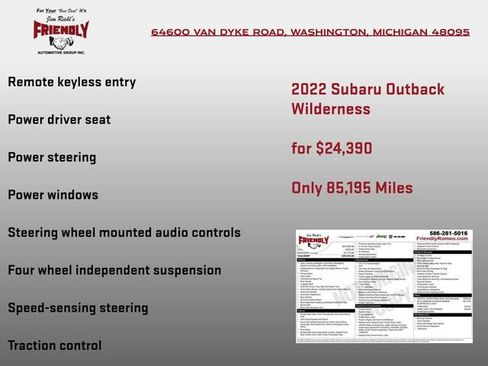Used 2022 Subaru Outback Wilderness AWD/4WD image 4