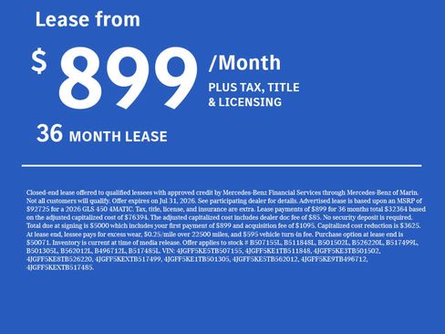 Used 2026 Mercedes-Benz GLS 450 4MATIC image 2