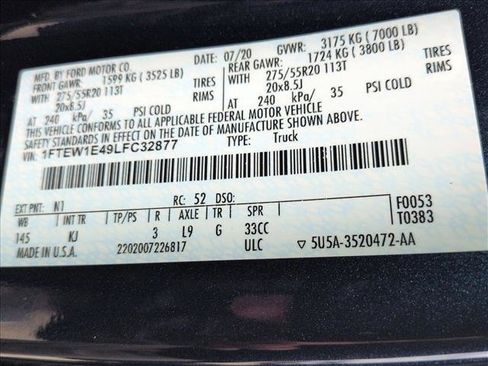 Used 2020 Ford F150 King Ranch w/ Equipment Group 601A Luxury image 26