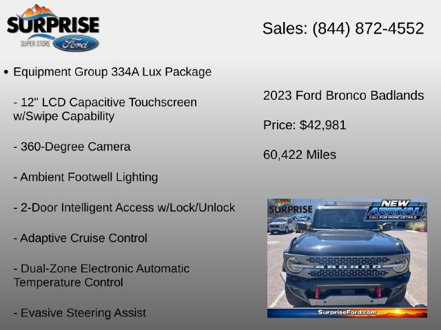 Used 2023 Ford Bronco Badlands AWD/4WD image 6