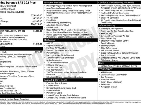 Used 2024 Dodge Durango SRT AWD/4WD image 2