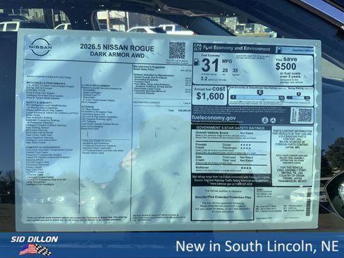 New 2026 Nissan Rogue SV image 13