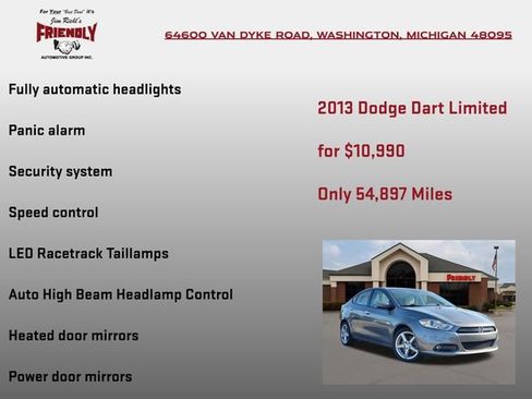 Used 2013 Dodge Dart Limited w/ Technology Group FWD image 30