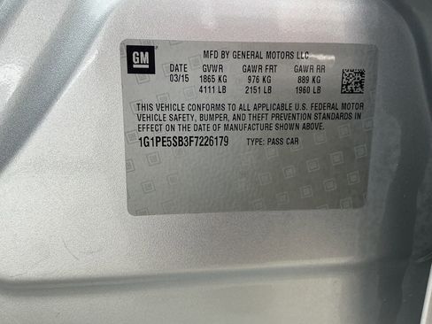 Used 2015 Chevrolet Cruze LT image 14