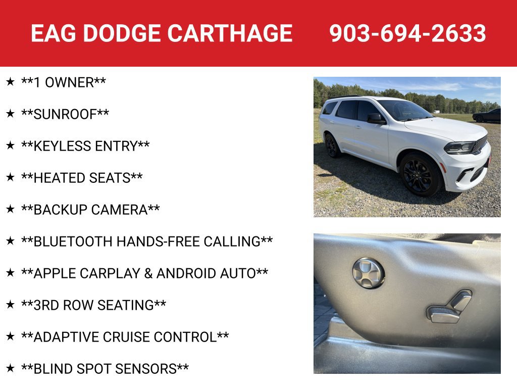 Used 2024 Dodge Durango SXT w/ SXT Blacktop Group RWD image 4
