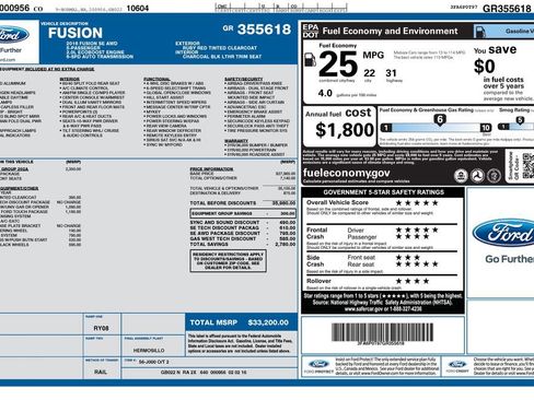Used 2016 Ford Fusion SE w/ Equipment Group 202A image 38