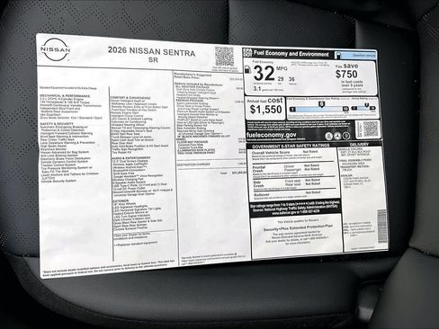 New 2026 Nissan Sentra SR image 21