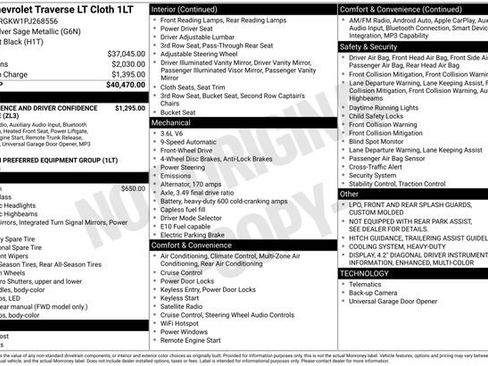 Certified 2023 Chevrolet Traverse LT image 36