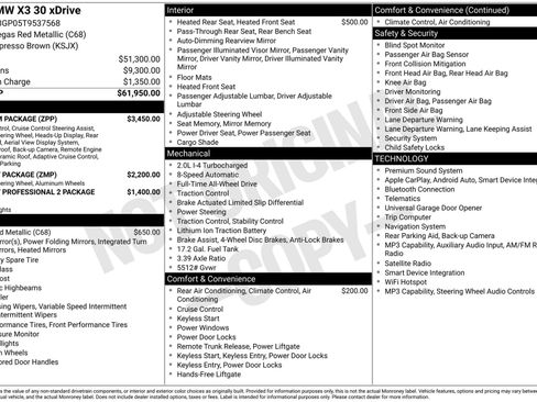 New 2026 BMW X3 xDrive30i w/ Premium Package AWD/4WD image 11