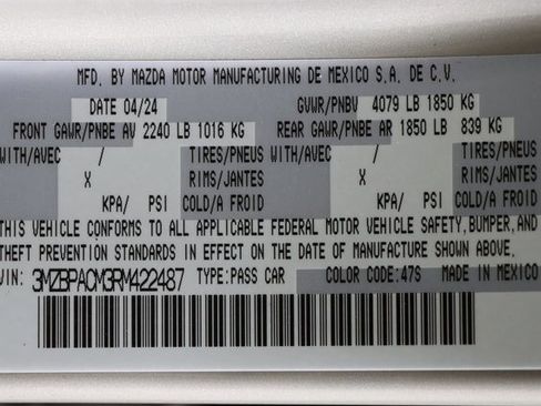 Used 2024 MAZDA MAZDA3 s image 46