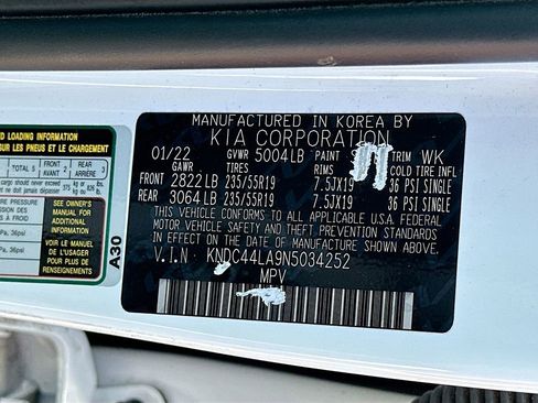 Certified 2022 Kia EV6 GT-Line w/ GT-Line Suede Seat Package RWD image 33