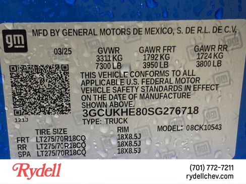 Used 2025 Chevrolet Silverado 1500 ZR2 w/ Technology Package image 23