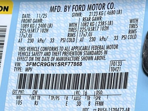 New 2025 Ford Bronco Sport Heritage w/ Convenience Package image 39