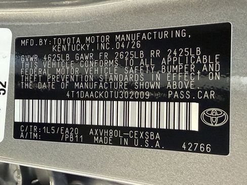 New 2026 Toyota Camry SE FWD image 27