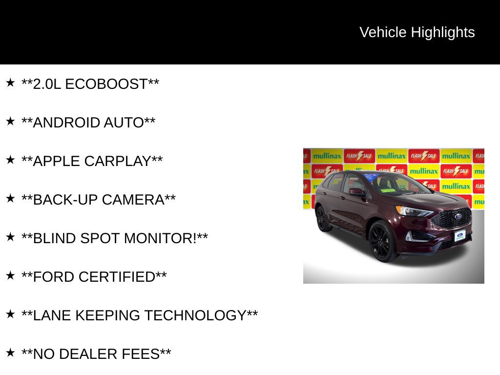 Certified 2021 Ford Edge ST-Line FWD image 13
