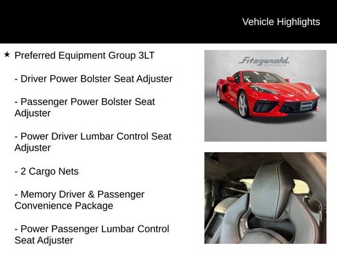 Used 2025 Chevrolet Corvette Stingray Premium Cpe w/ 3LT RWD image 9