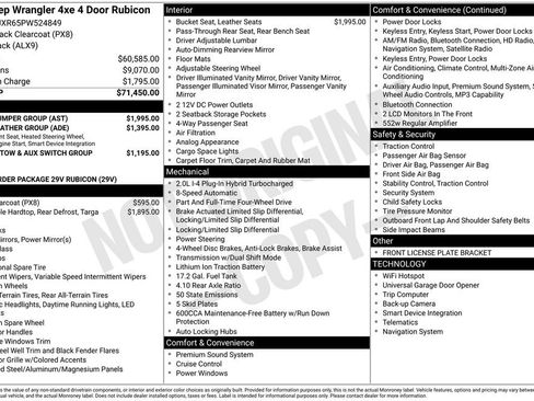 Used 2023 Jeep Wrangler Unlimited Rubicon 4xe w/ Steel Bumper Group image 17