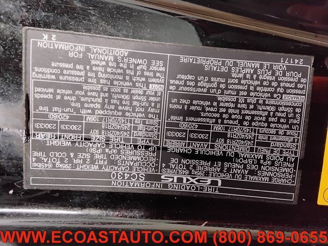 Used 2003 Lexus SC 430 Convertible RWD image 19