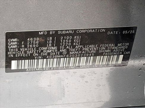 Certified 2025 Subaru Legacy Premium w/ Popular Package #1A image 16